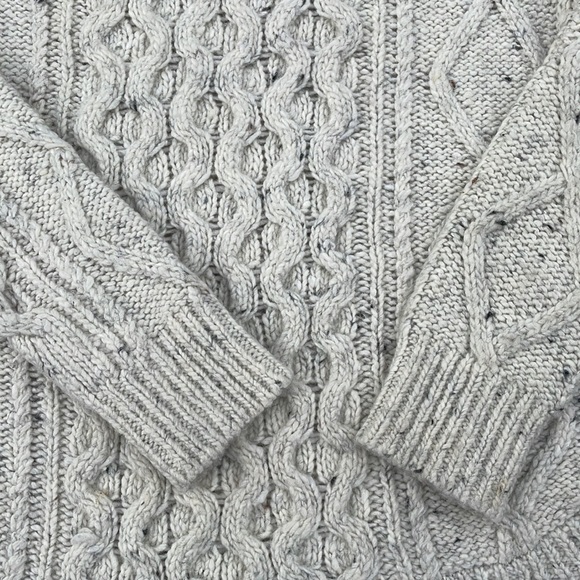 Madewell Cableknit Shirttail Turtleneck Sweater, XS - Picture 3 of 9